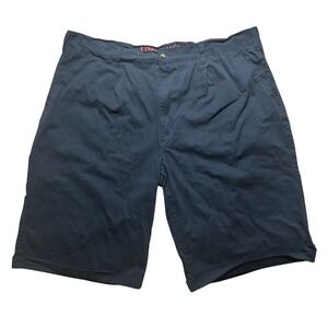 Linea Uomo Men's Navy‎ Pleated Bermuda Shorts Size 48 100% Cotton